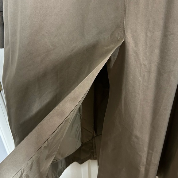 Mens London Fog Classic Double-Breasted Khaki Tan Trench Coat Size 44R Timeless - Picture 9 of 15